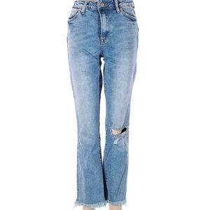 Vervet Mid-Rise Boot Cut Distressed Denim. Size 28